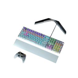 AULA F2088 Wired Mechanical Multi-Functional Gaming Keyboard White